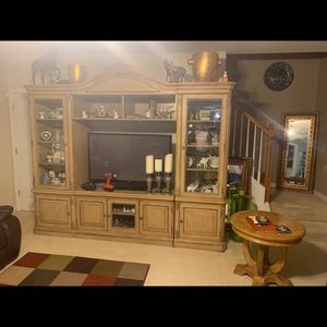 entertainment stand fully wood